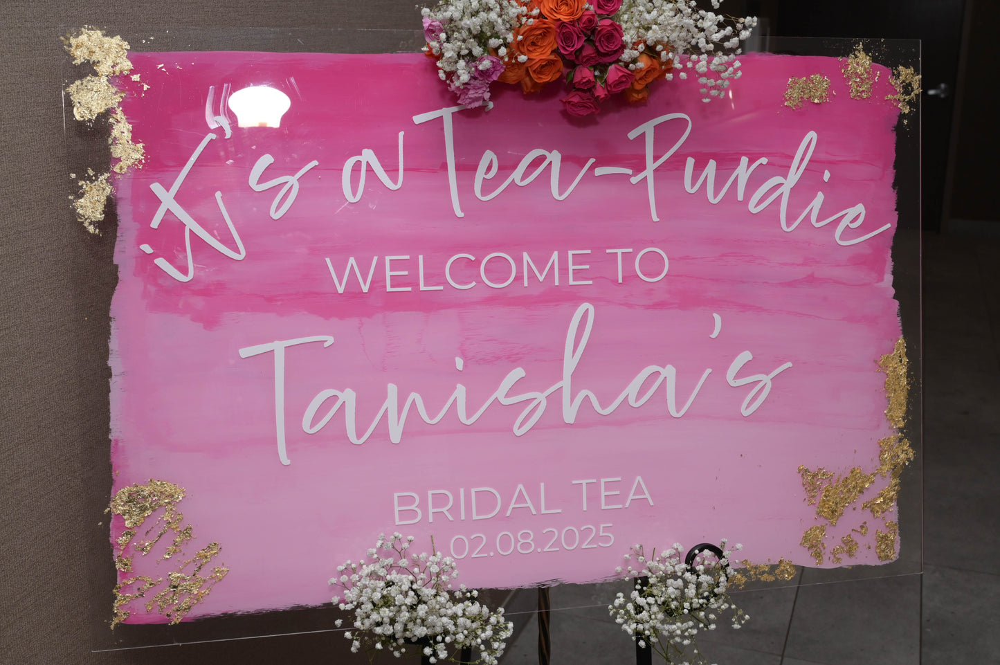 Customized Welcome Sign (Acrylic)
