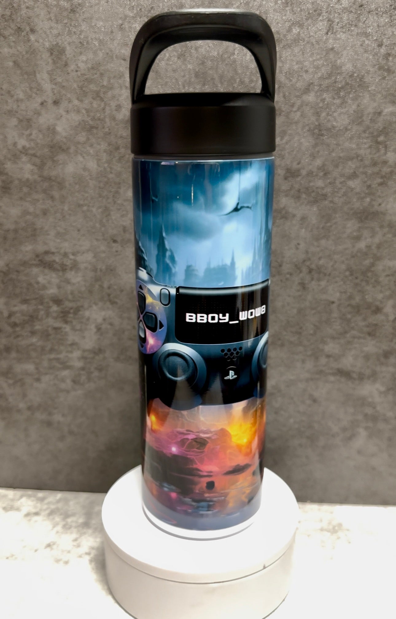 Customized 20oz Stainless Steel Sports Water Bottle with Straw Lid