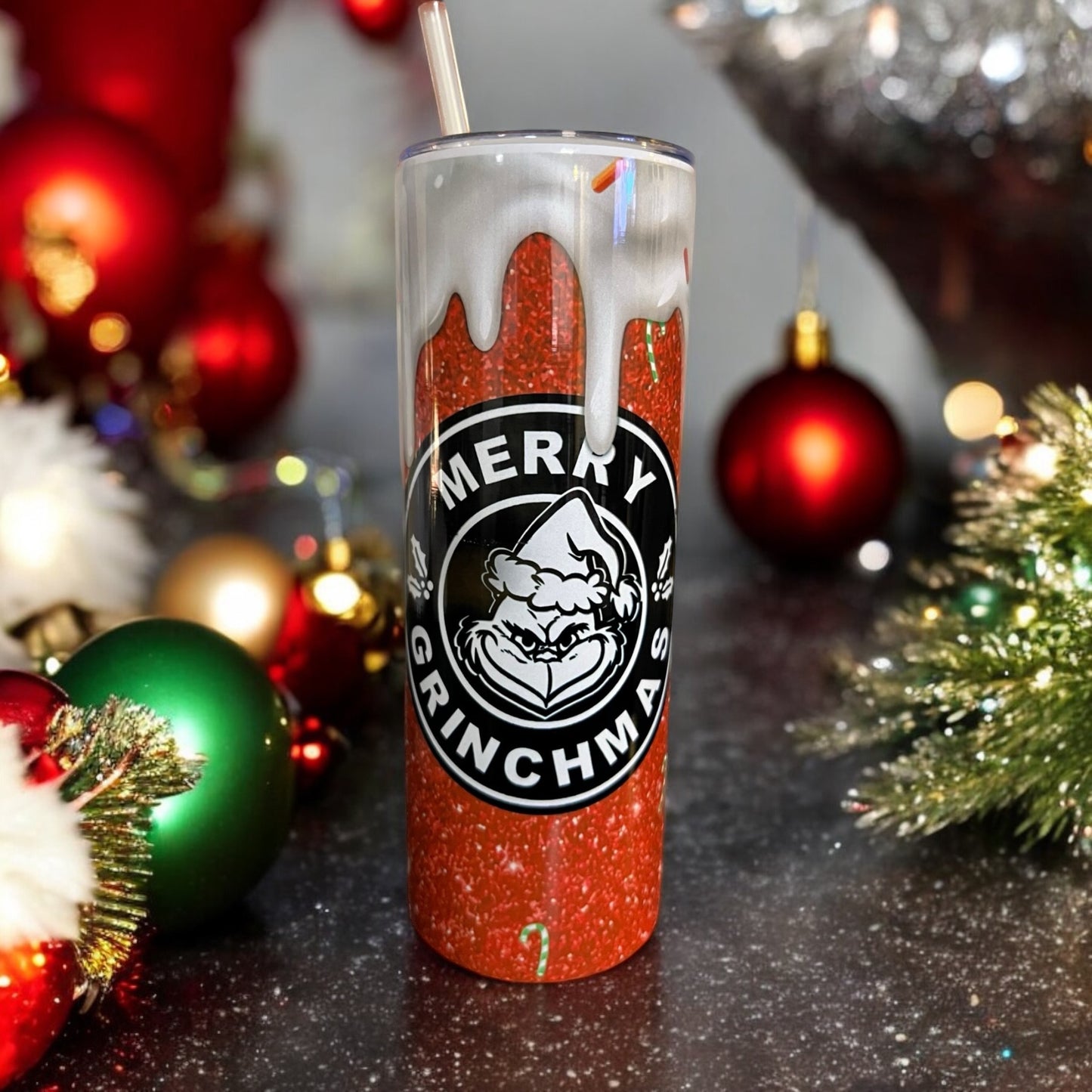 Merry Grinchmas Stainless Steel Tumbler