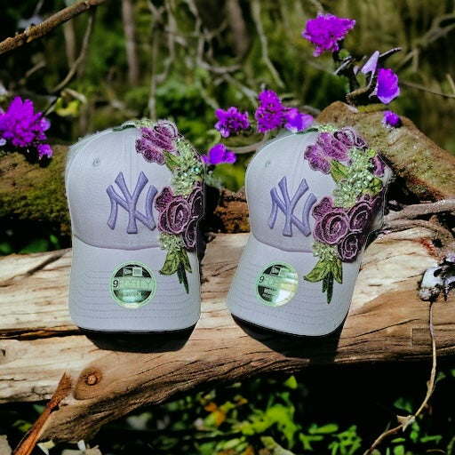 Lilac Rose Fitted Cap