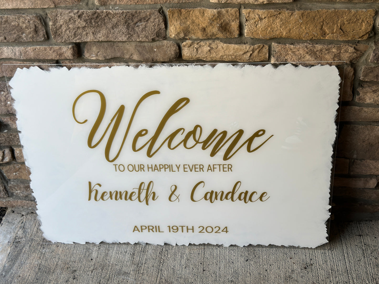 Customized Welcome Sign (Acrylic)