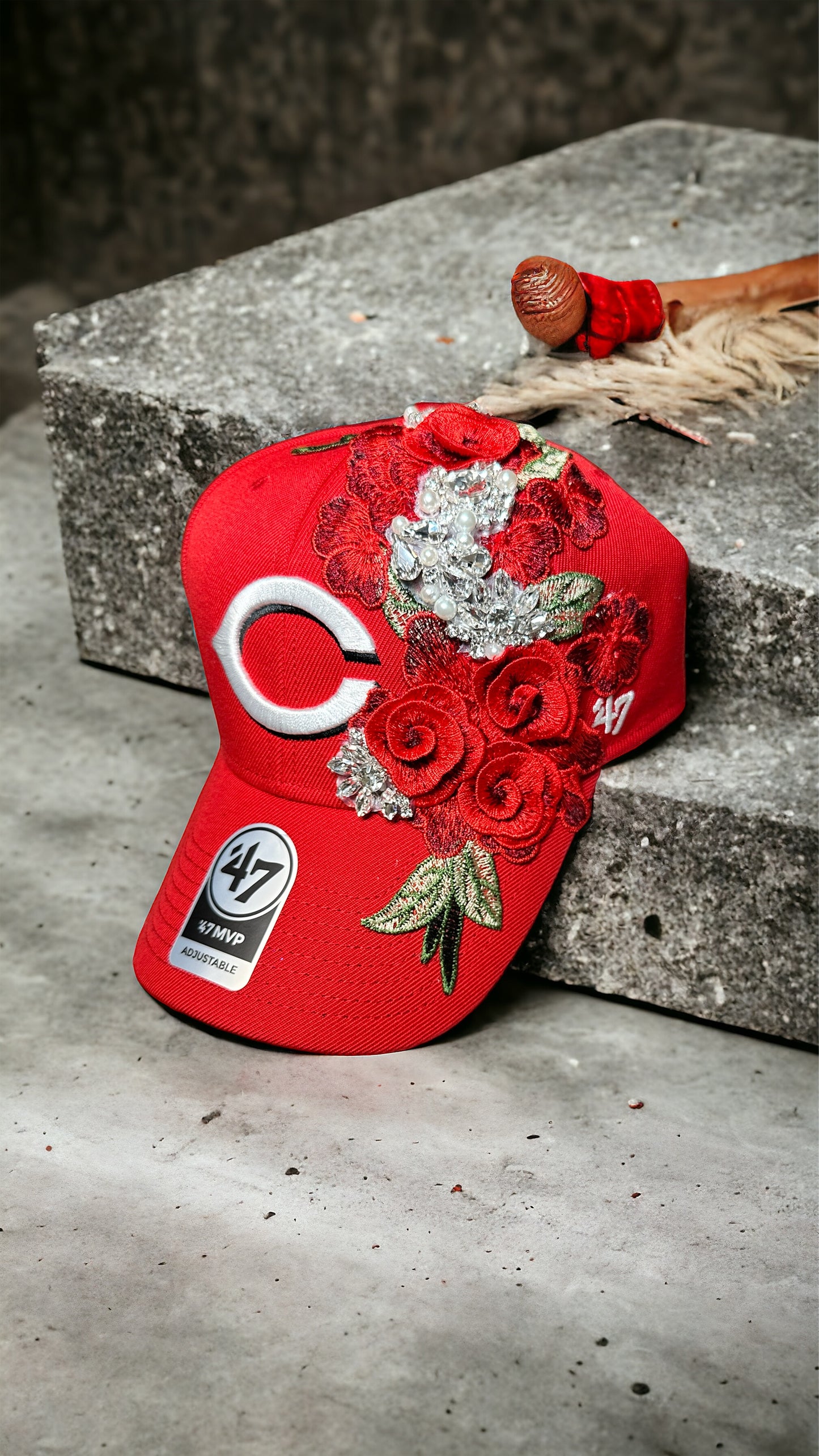 Customize Your Own Rose Fitted Cap