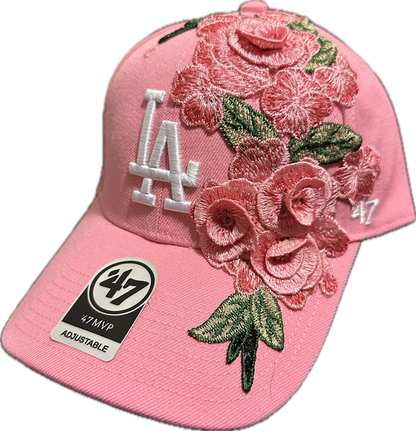 Rose Pink Fitted Cap