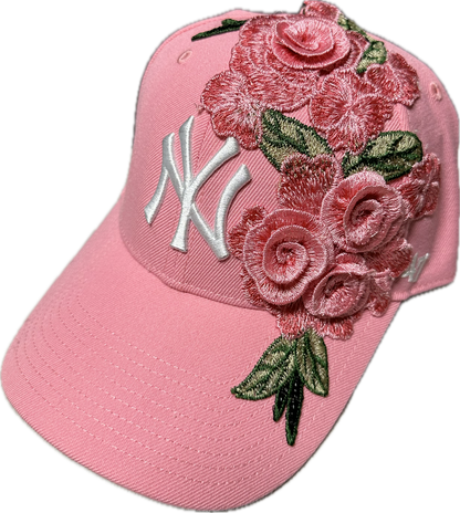 Rose Pink Fitted Cap