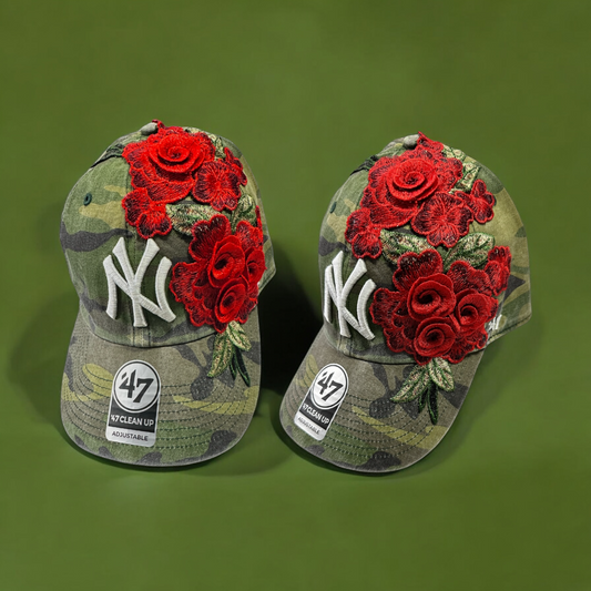 Camo Rose Fitted Cap