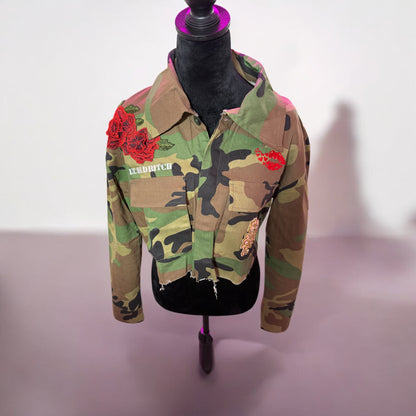 Lt. Baddie Camo Jacket (I'm not extra, you're just basic)