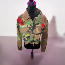 Load image into Gallery viewer, Lt. Baddie Camo Jacket (I&#39;m not extra, you&#39;re just basic)
