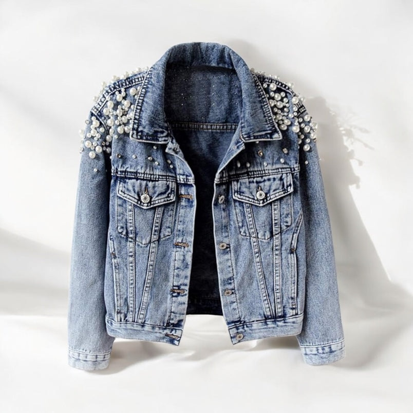 Luxe Noir Denim Jacket