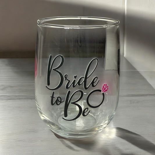 Bride to Be Wine Glass