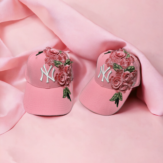 Rose Pink Fitted Cap