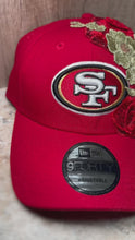 Load and play video in Gallery viewer, San Francisco 49ers Rose &amp; Gold Fitted Hat
