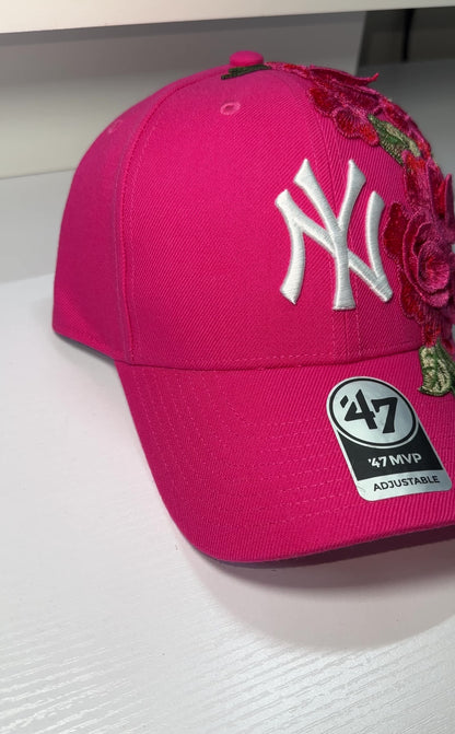 Hot Pink Rose Fitted