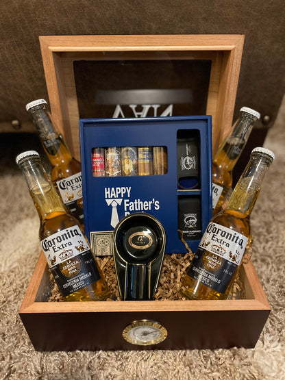 Customized Cigar Humidor Giftset