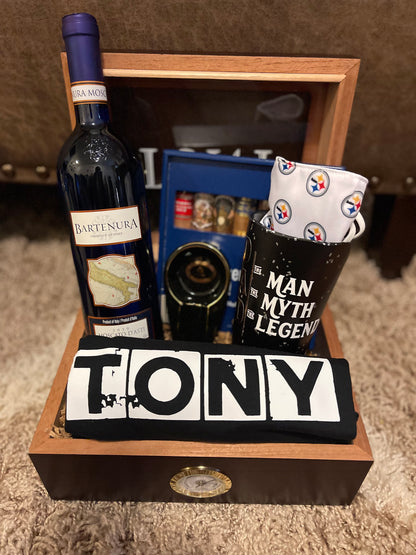 Customized Cigar Humidor Giftset