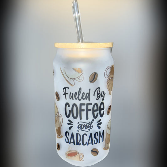 Frosted Coffee Glass Can